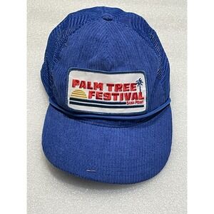 Aviator Nation PALM TREE FESTIVAL DANA POINT 2023 TRUCKER HAT Blue